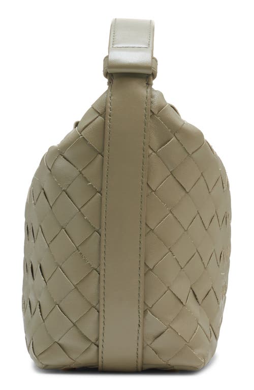 Bottega Veneta Mini Wallace Intrecciato Leather Shoulder Bag In 2355 Pinecone-gold