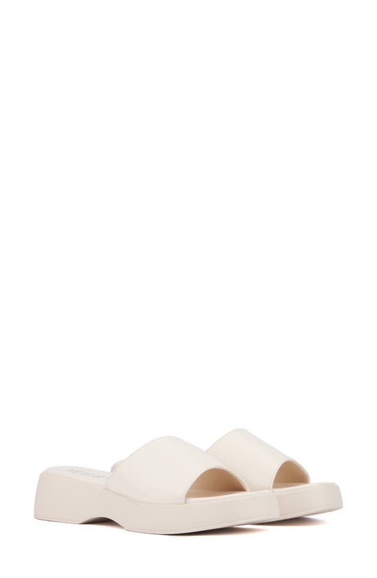 Olivia Miller Ambition Slide Sandal In Ivory
