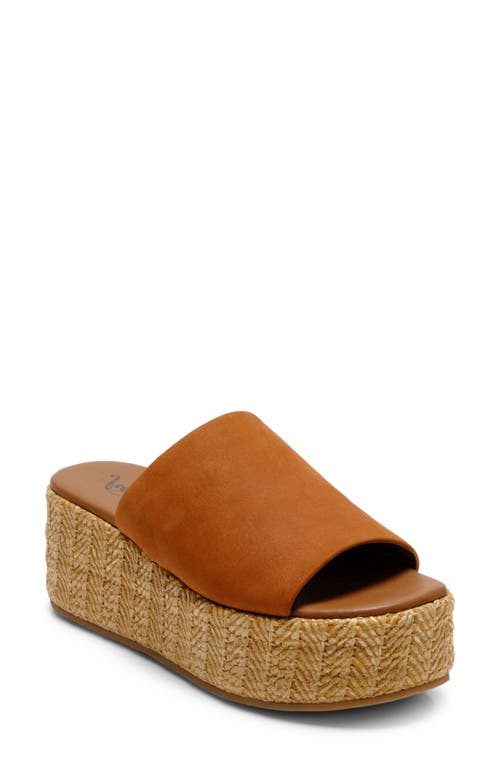 Harbor Platform Sandal in Tan