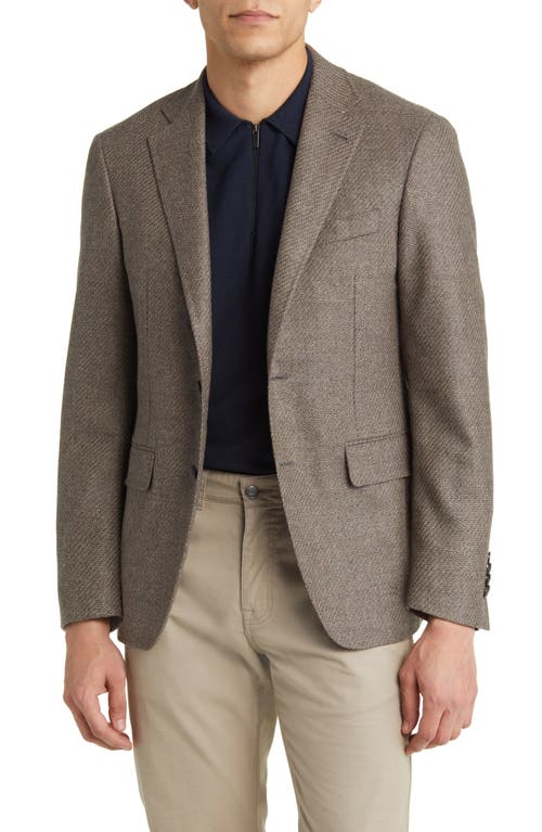 Canali Kei Trim Fit Wool Sport Coat in Med Beige at Nordstrom, Size 44 Us