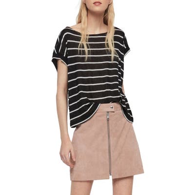 Allsaints Pina Stripe Tee, Black