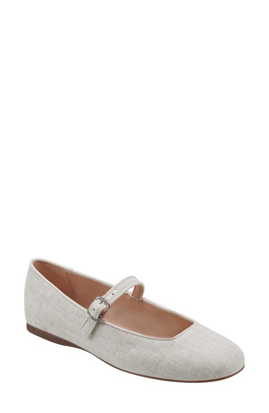 Shop Bandolino Philly Mary Jane Flat In Light Natural