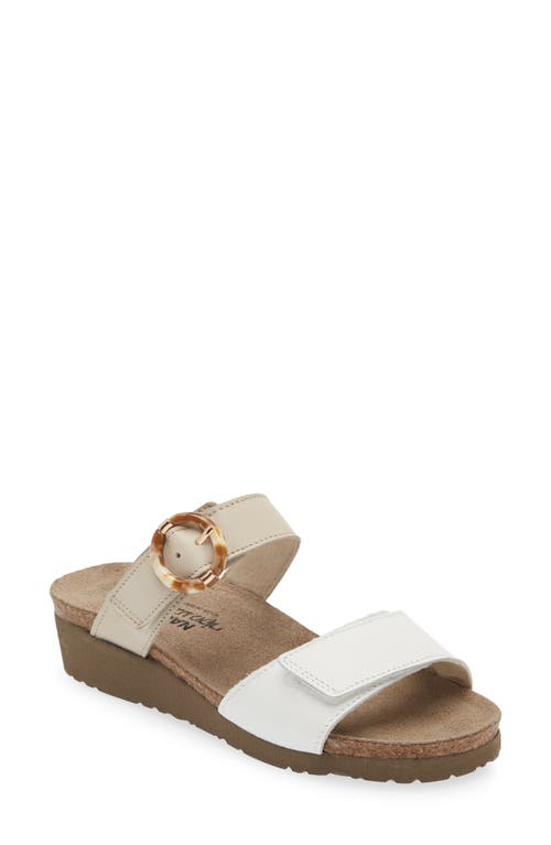 Shop Naot Anabel Wedge In Soft White/soft Ivory