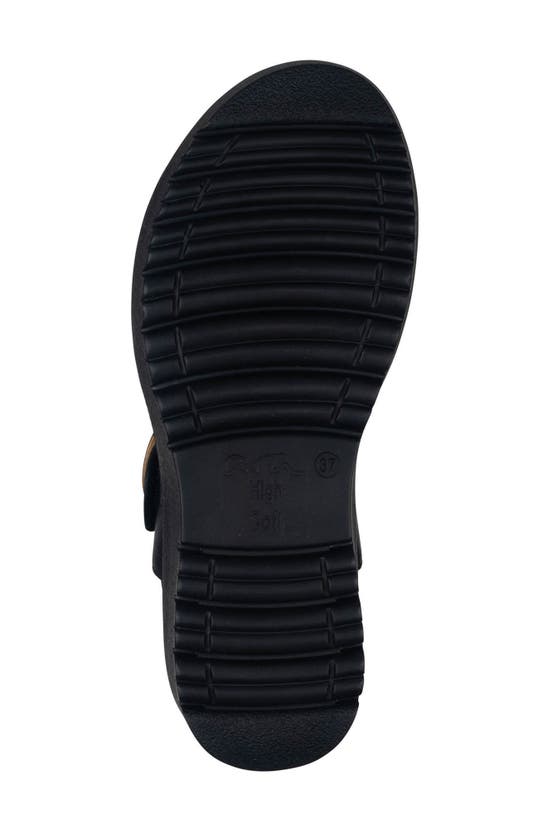 Shop Ara Bridgeport Wedge Sandal In Black