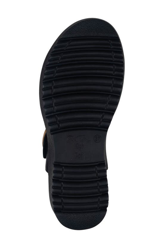 Ara Bridgeport Wedge Sandal In Black