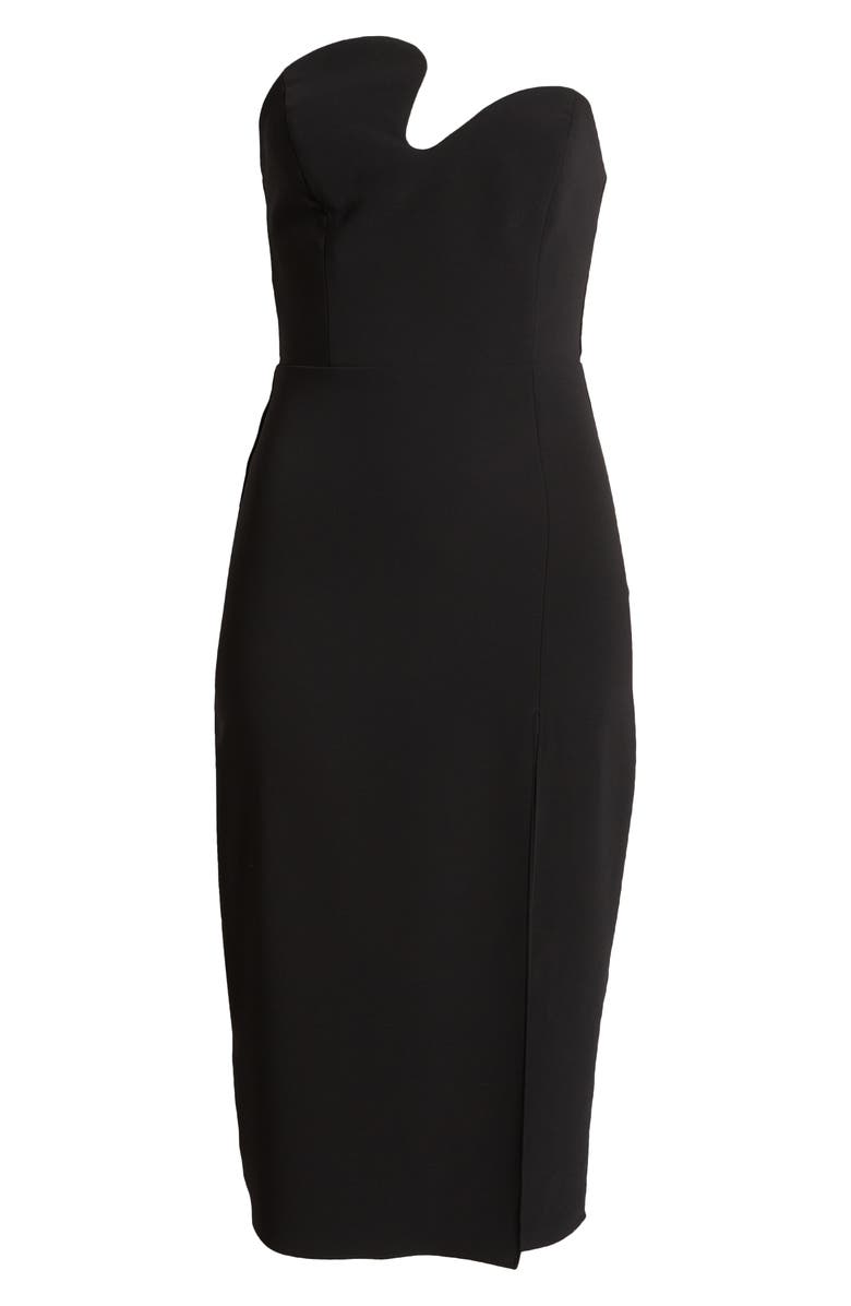 Amanda Uprichard Puzzle Strapless Midi Dress | Nordstrom