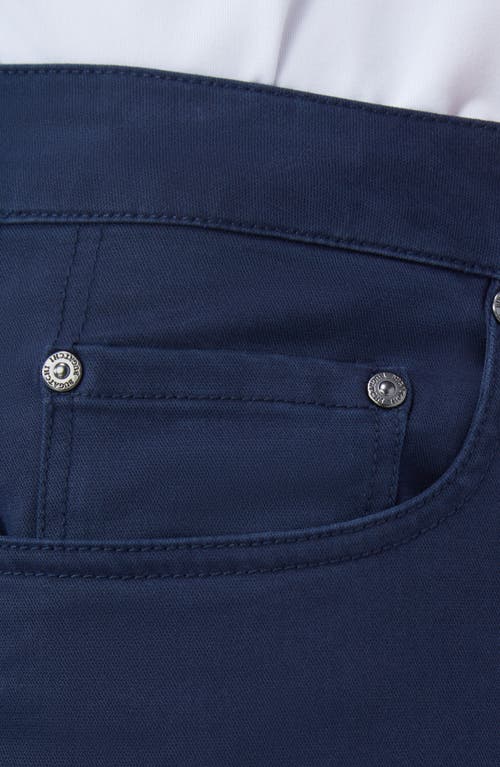 Shop Bugatchi Preston Straight Leg Five Pocket Pants In Navy