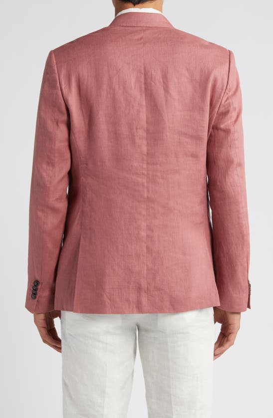 Shop Tiger Of Sweden Heldin Slim Fit Linen Sport Coat In Rose Brown