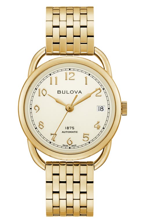 Joseph Bulova Commodore Bracelet Watch in Gold-Tone at Nordstrom