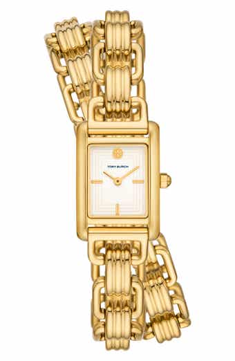 Tory Burch Robinson Leather Strap Watch, 27mm x 29mm - ShopStyle