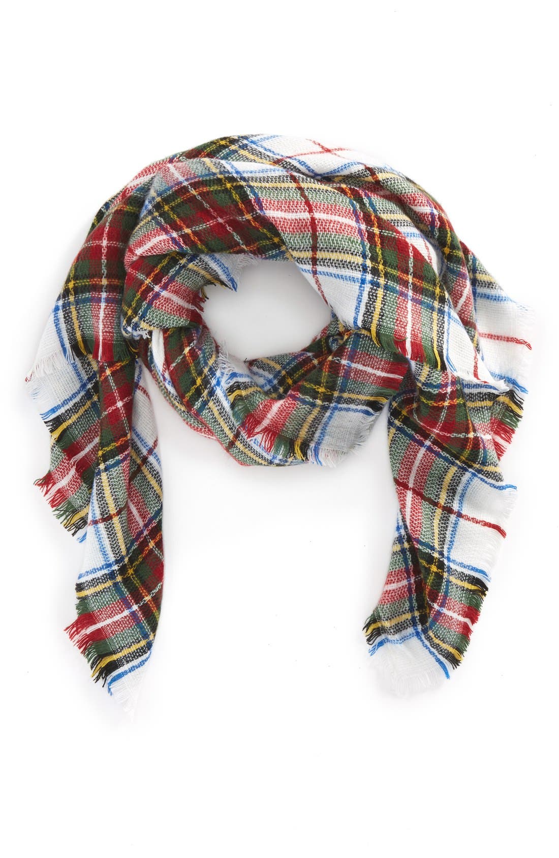 BP. Heritage Plaid Square Scarf (Juniors) Nordstrom