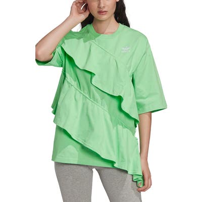 Adidas Originals Ruffle Tee, Green