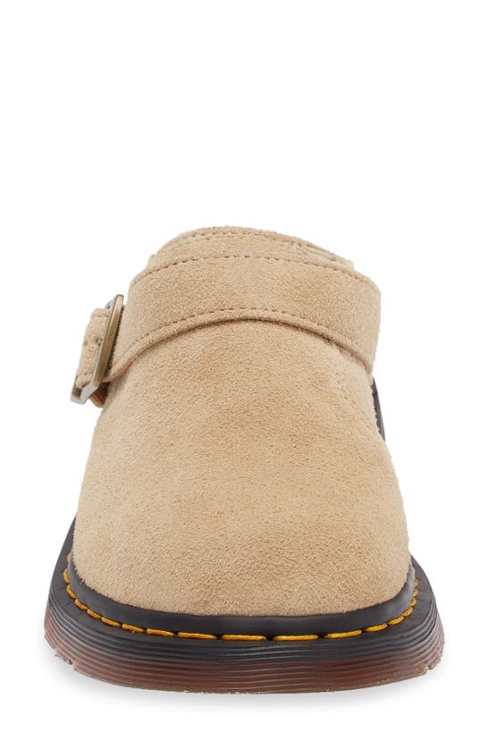 Shop Dr. Martens' Isham Slingback Clog In Parchment Desert Oasis Suede