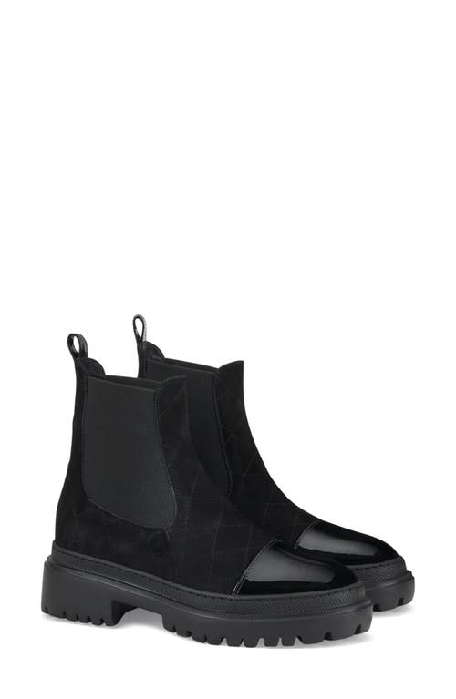 AGL Mary Beat Chelsea Boot in Nero-Nero-Nero 