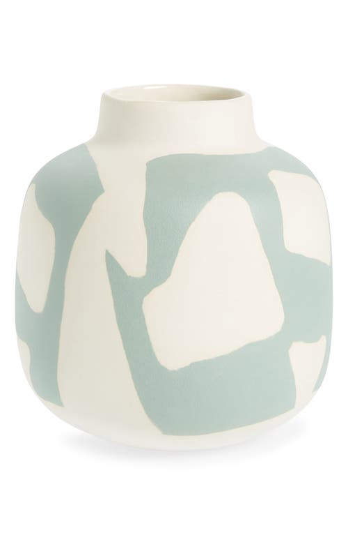The Conran Shop Abstract Small Stoneware Vase in Green