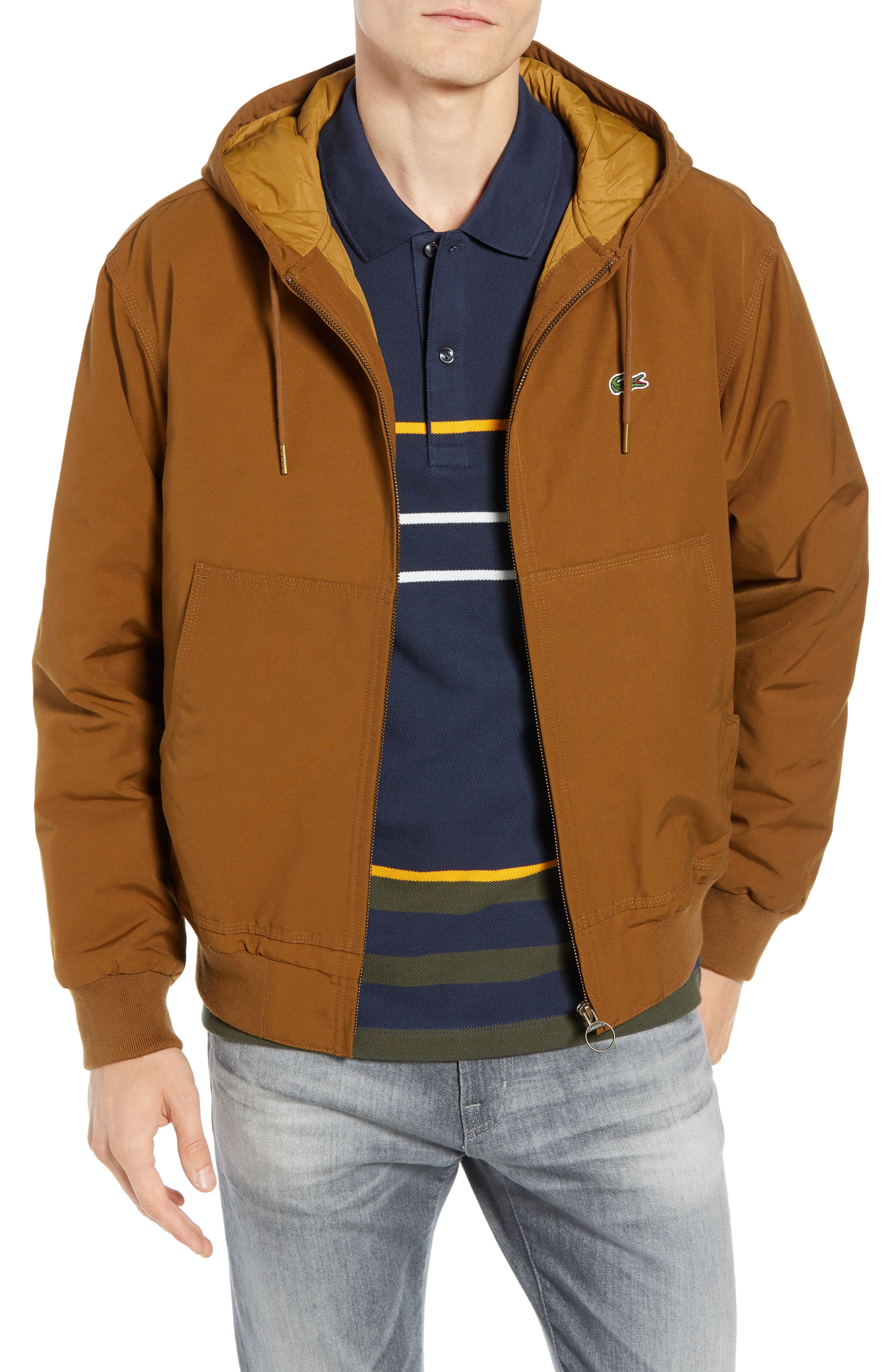 lacoste twill jacket
