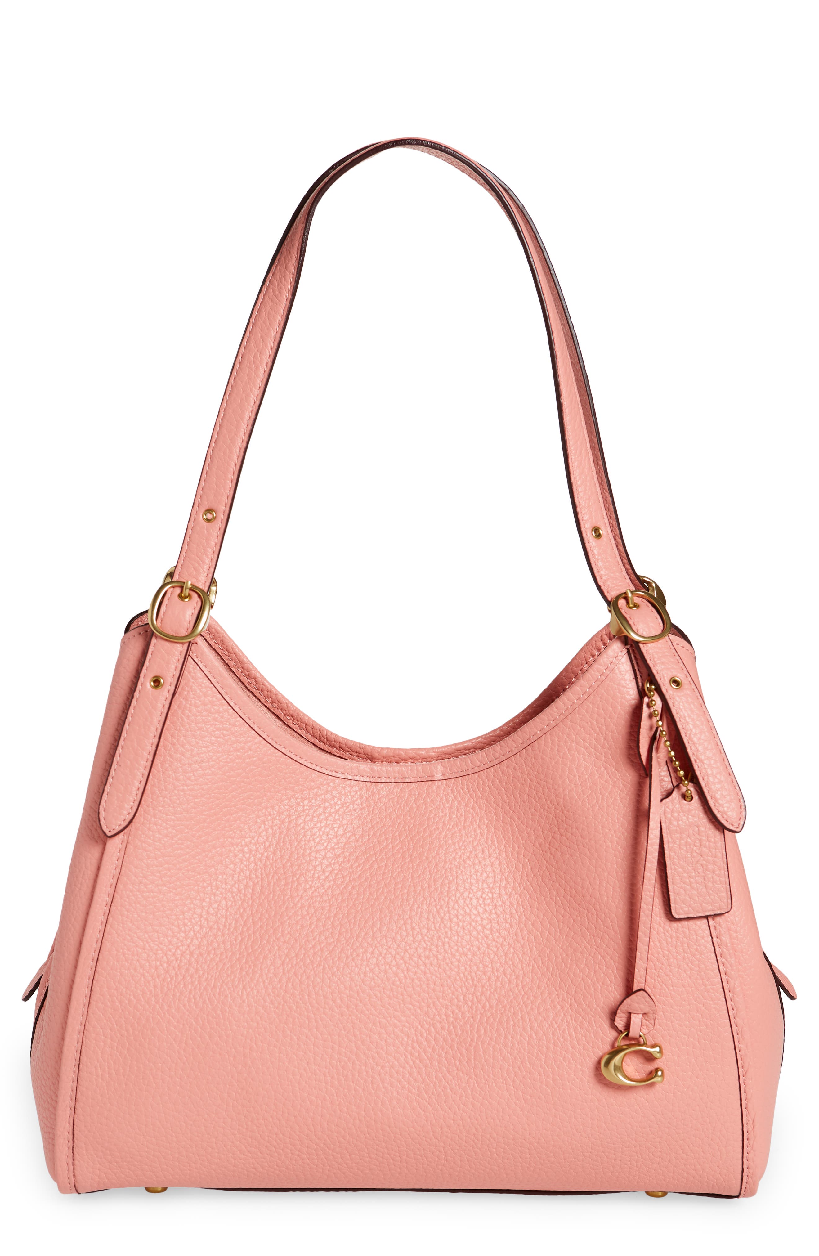 light pink shoulder bag