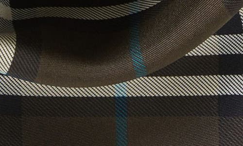 Shop Burberry Check Square Silk Twill Scarf In Snug