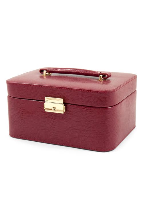 Bey-berk Leather Jewelry Box In Red