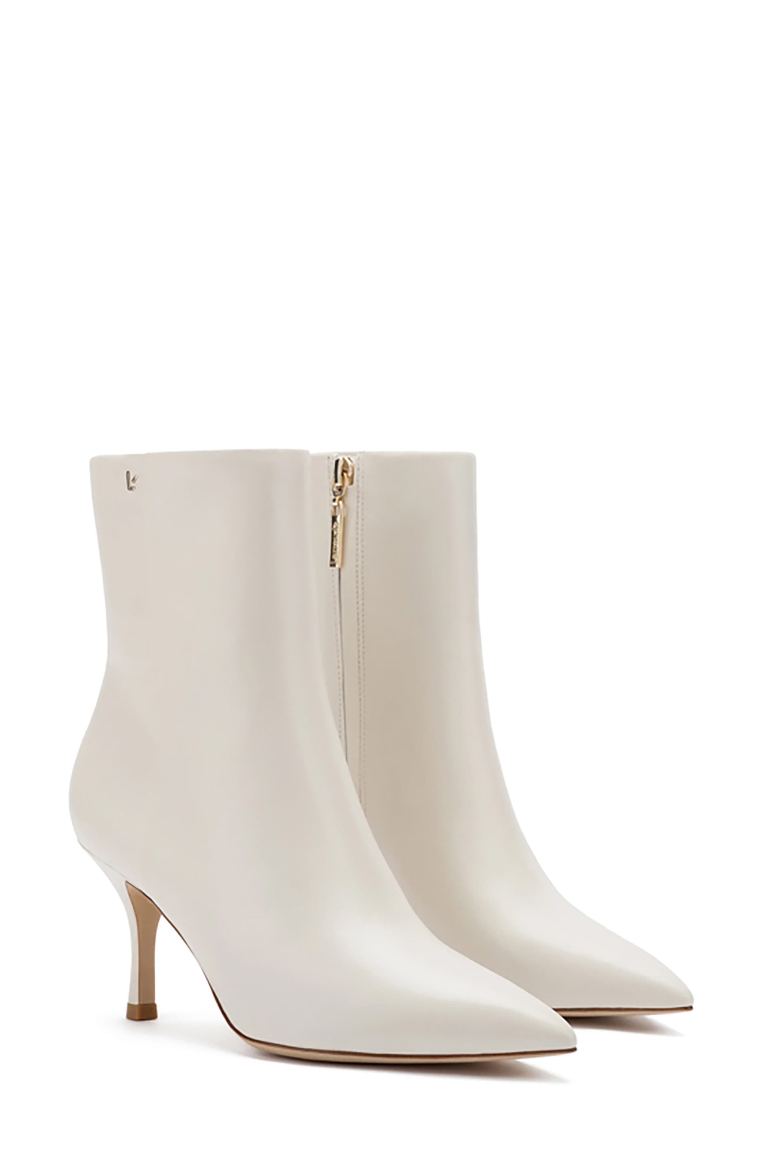 white leather booties nordstrom