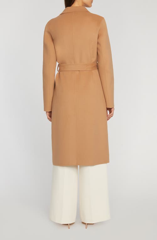 Elie Tahari The Nora Wool Wrap Coat In Fossil Brown