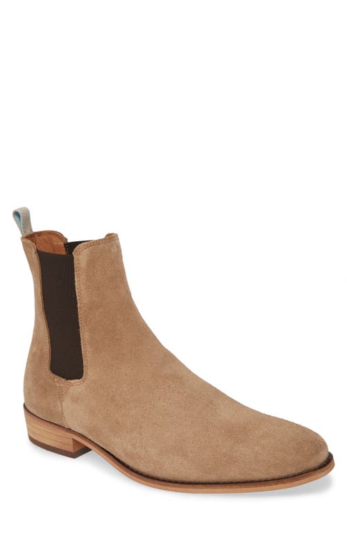 Eli Chelsea Boot in Taupe Suede