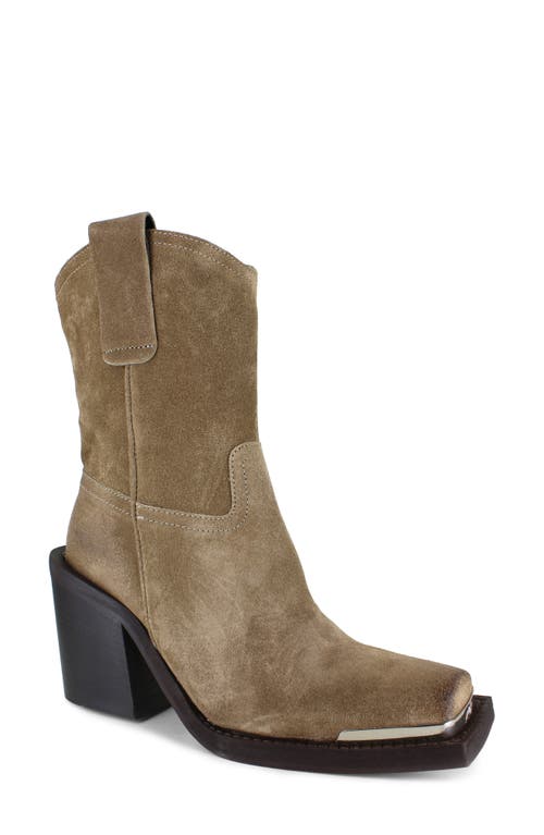 Shop Zigi Joshi Western Boot In Tan Suede