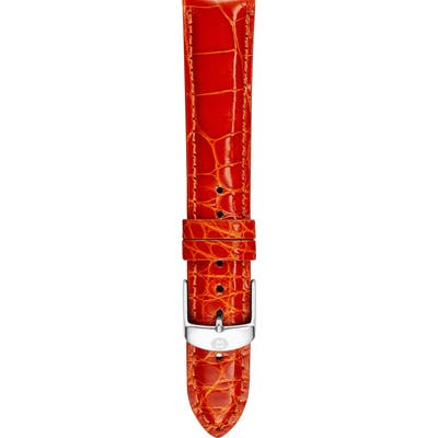 Michele 1m Genuine Alligator Watch Strap