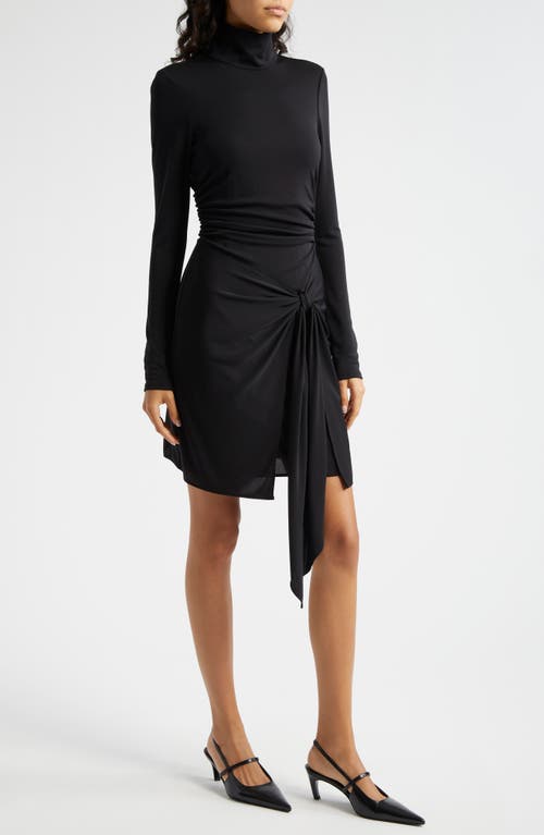 Shop Cinq À Sept Mini Long Sleeve Johnson Dress In Black