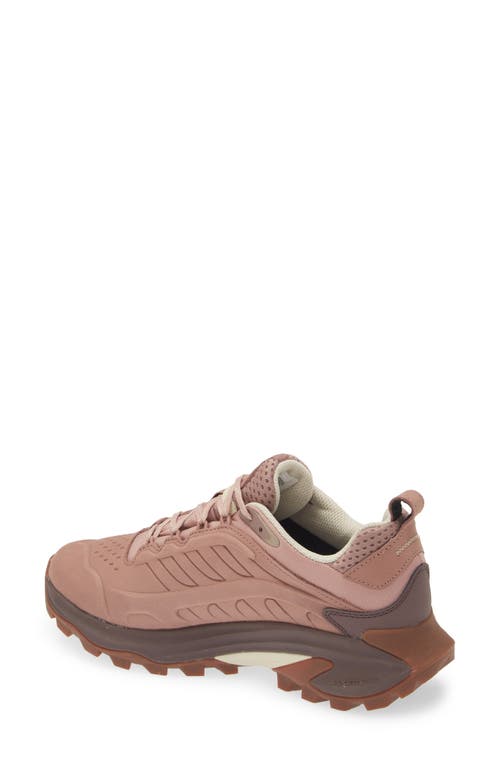 Merrell Moab Speed 2 Waterproof Hiking Shoe In Adobe Rose