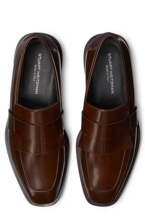 Shop Stuart Weitzman Royce Kiltie Loafer In Brown