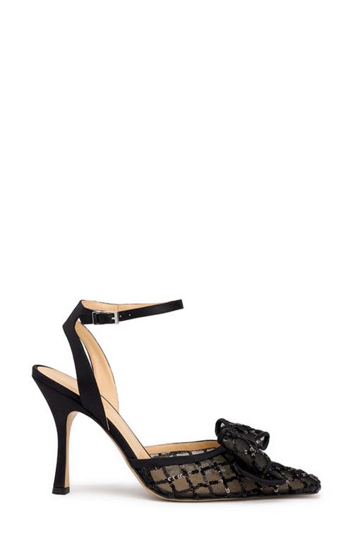 Shop Nalebe Dimante Ankle Strap Pump In Black