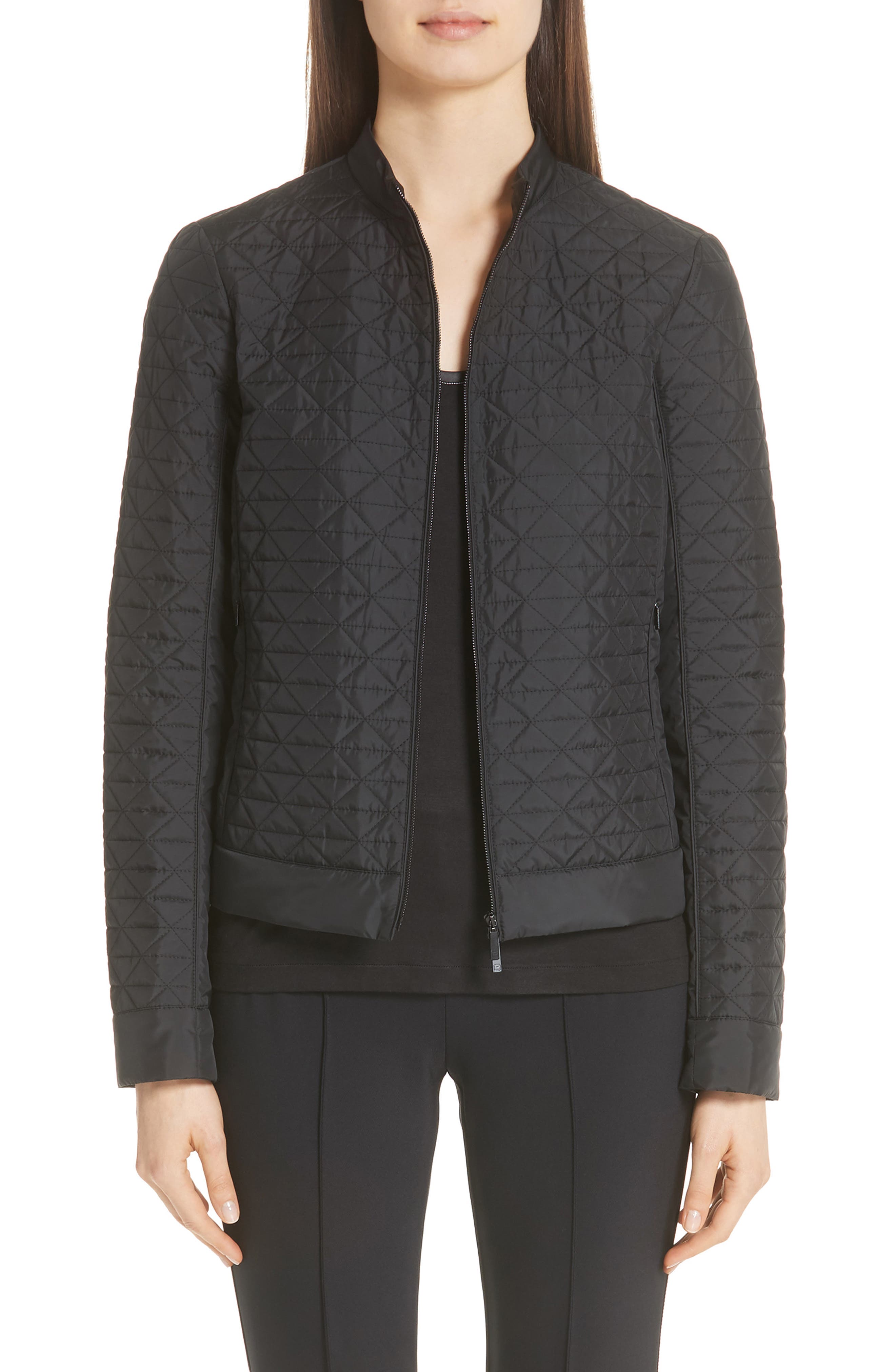 Lafayette 148 New York Becks Quilted Moto Jacket Nordstrom