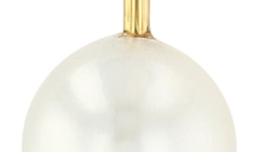 Zoë Chicco 14k Yellow Gold Wire Earrings With Cultured Freshwater Pearls In 14k Yellow Gold