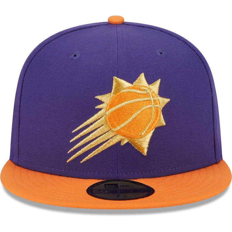 Shop New Era Purple/orange Phoenix Suns Gameday Gold Pop Stars 59fifty Fitted Hat