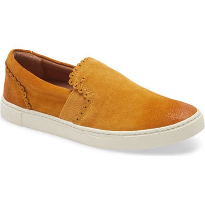 Frye Ivy Scalloped Slip-On Sneaker, Yellow