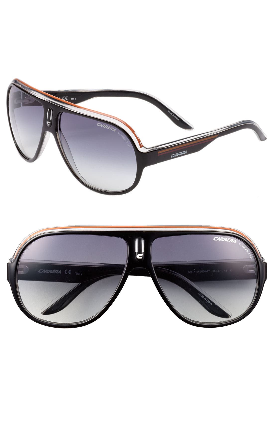 Carrera Eyewear 'Speedway' 63mm Aviator Sunglasses Nordstrom
