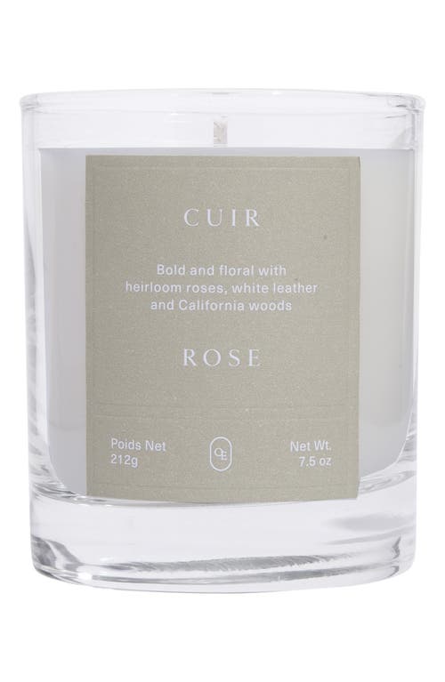 Oak Essentials Cuir Rose Scented Candle at Nordstrom, Size 7.5 Oz
