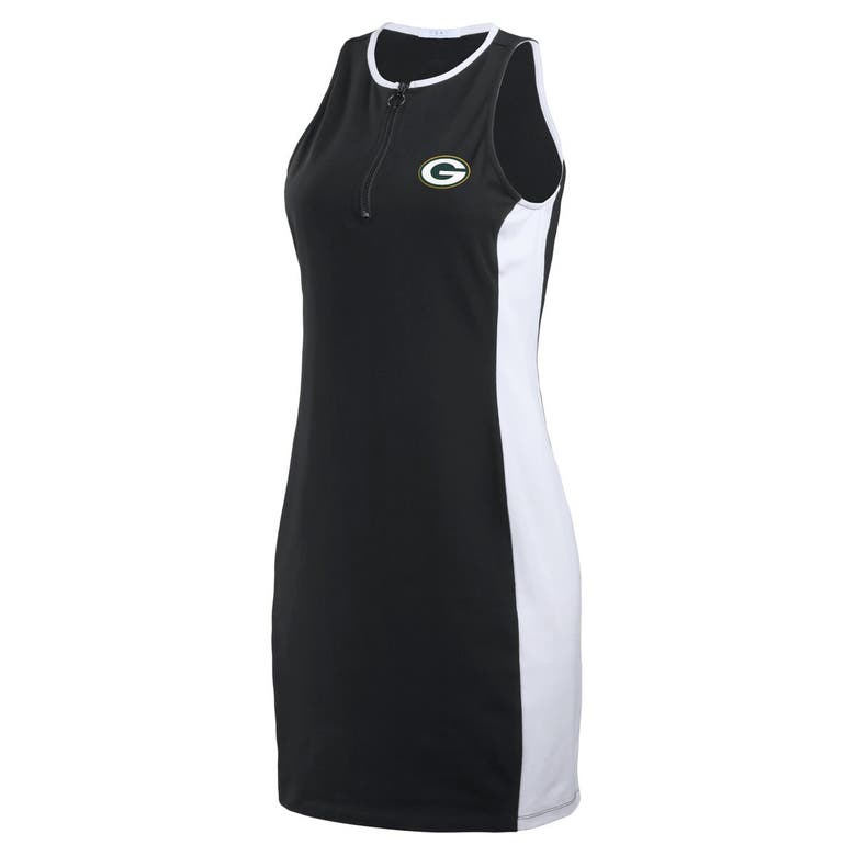 Shop Wear By Erin Andrews Black Green Bay Packers Bodyframing Tank Dress
