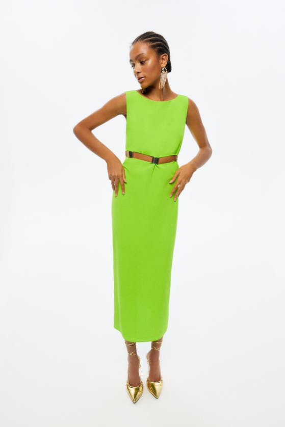 Shop Nocturne Cut-out Maxi Dress In Bright Green