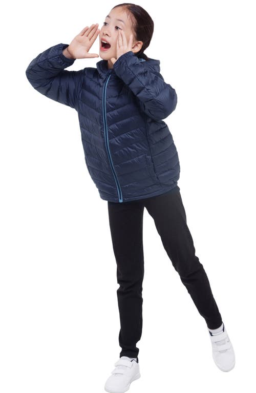 Shop Rokka&rolla Kids' Ultra Light Packable Down Jacket In Sky