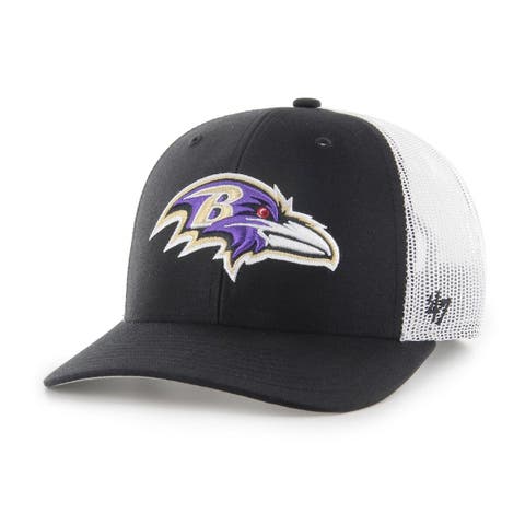 Girls Preschool '47 White Baltimore Ravens Adore Clean Up Adjustable Hat