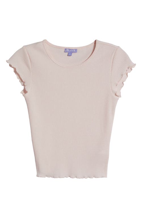 Florence By Mills Lettuce Edge Cotton Blend Crop Top In Ballerina