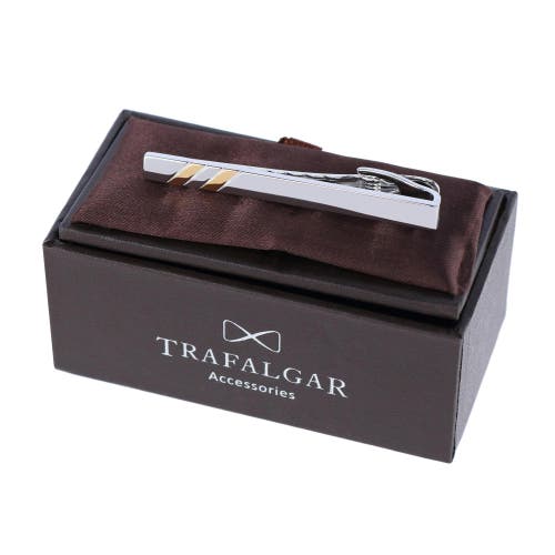 Trafalgar Men's Two-tone Tie Bar In Silver And Gold