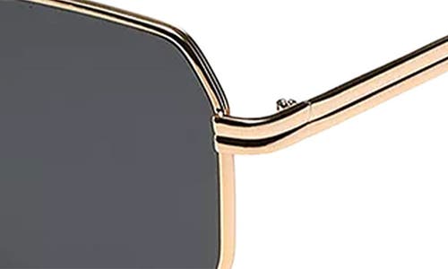 Shop Fifth & Ninth Goldie 60mm Polarized Aviator Sunglasses In Gold/black
