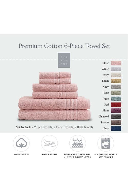 Ella Jayne Home Ella Jayne Face-hand-body 6-piece Towel Set In Rose