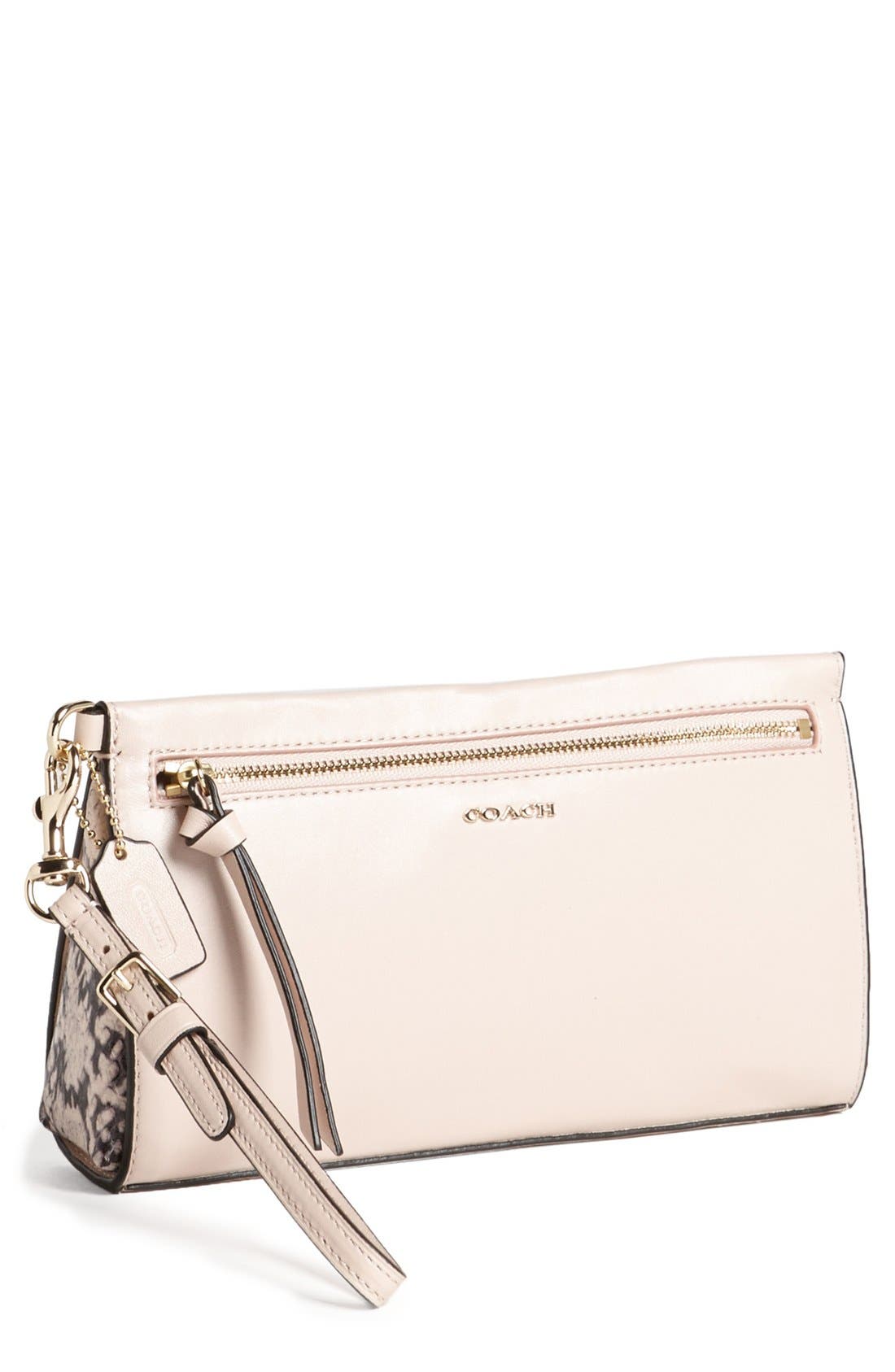 coach python embossed leather