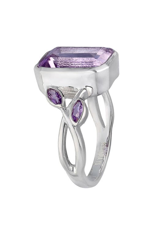 Shop Ys Gems Amethyst Ring In Purple