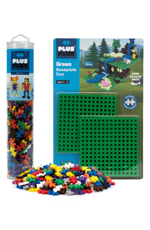 Plus-Plus USA 240-Piece Basic Playset with 2 Baseplates in Green at Nordstrom
