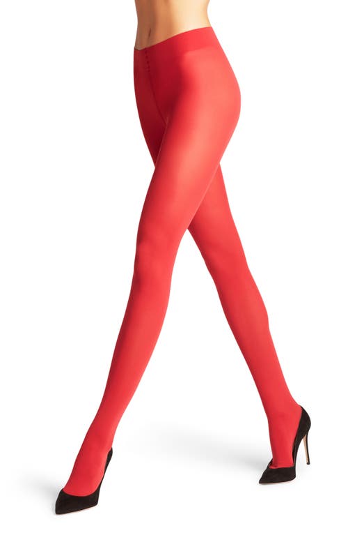 Falke Pure Matte 50 Semisheer Tights In Scarlet